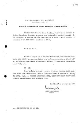 Resolução do Conselho de Ensino, Pesquisa e Extensão nº 0034/1987