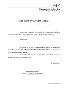 Ato de Credenciamento DPP N° 0188/2017
