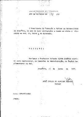 Ato da Reitoria nº 0178/1977
