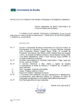 Resolução do Conselho de Ensino, Pesquisa e Extensão nº 0088/2015