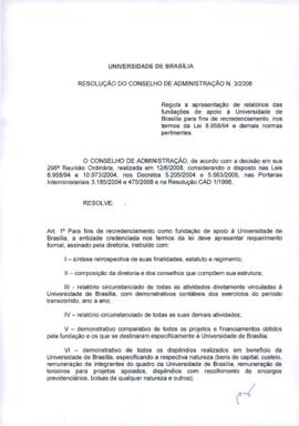 Resolução do Conselho de Administração nº 0003/2008
