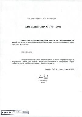 Ato da Reitoria nº 0178/2002