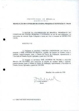 Resolução do Conselho de Ensino, Pesquisa e Extensão nº 0094/1998