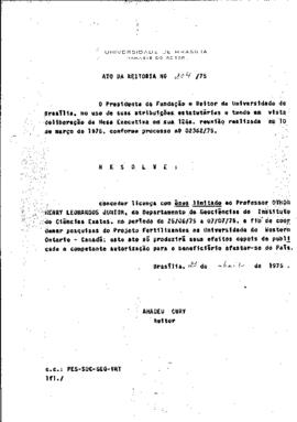 Ato da Reitoria nº 0204/1975