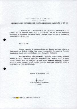 Resolução do Conselho de Ensino, Pesquisa e Extensão nº 0088/1997