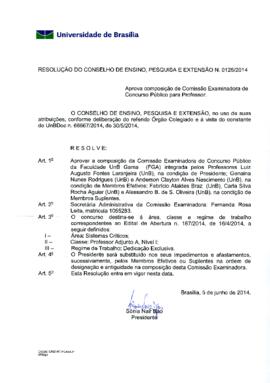 Resolução do Conselho de Ensino, Pesquisa e Extensão nº 0126/2014