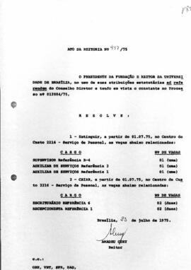 Ato da Reitoria nº 0457/1975