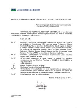 Resolução do Conselho de Ensino, Pesquisa e Extensão nº 0037/2014