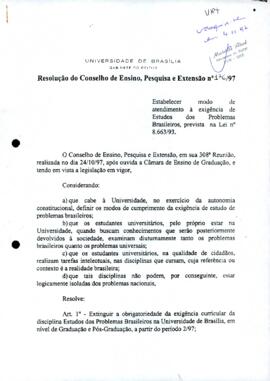 Resolução do Conselho de Ensino, Pesquisa e Extensão nº 0176/1997