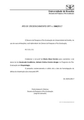 Ato de Credenciamento DPP N° 0064/2017
