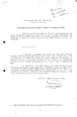 Resolução do Conselho de Ensino, Pesquisa e Extensão nº 0020/1987
