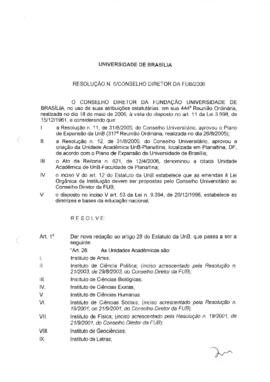 Resolução do Conselho Diretor Nº 0006/2006