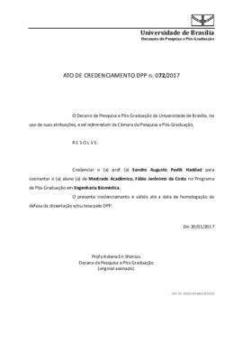 Ato de Credenciamento DPP N° 0072/2017