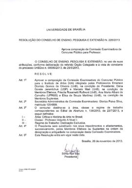 Resolução do Conselho de Ensino, Pesquisa e Extensão nº 0228/2013