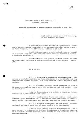 Resolução do Conselho de Ensino, Pesquisa e Extensão nº 0019/1988