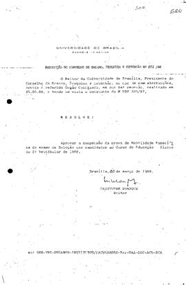 Resolução do Conselho de Ensino, Pesquisa e Extensão nº 0001/1988