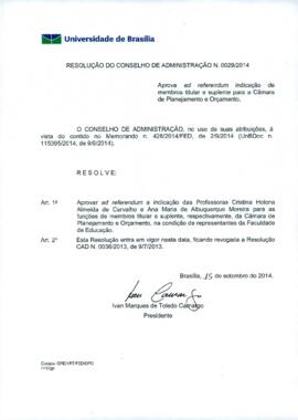 Resolução do Conselho de Administração nº 0029/2014