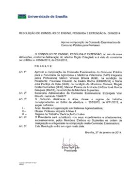 Resolução do Conselho de Ensino, Pesquisa e Extensão nº 0016/2014