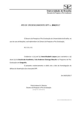 Ato de Credenciamento DPP N° 0204/2017