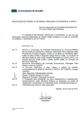 Resolução do Conselho de Ensino, Pesquisa e Extensão nº 0106/2014