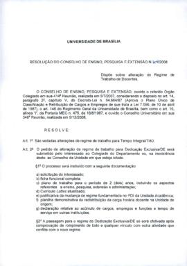 Resolução do Conselho de Ensino, Pesquisa e Extensão nº 0204/2008