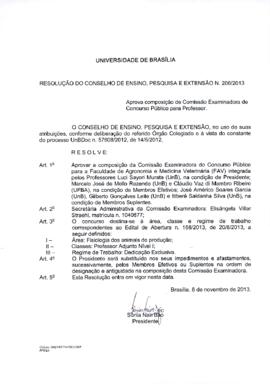 Resolução do Conselho de Ensino, Pesquisa e Extensão nº 0206/2013