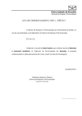 Ato de Credenciamento DPP N° 0007/2017