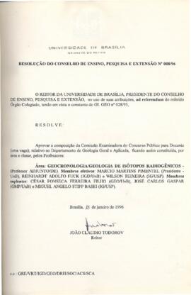 Resolução do Conselho de Ensino, Pesquisa e Extensão nº 0008/1996