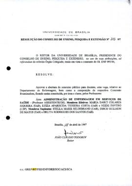 Resolução do Conselho de Ensino, Pesquisa e Extensão nº 0035/1997