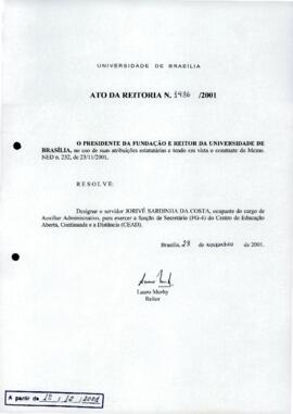 Ato da Reitoria nº 1436/2001