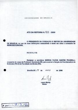 Ato da Reitoria nº 0455/2000