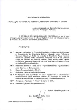 Resolução do Conselho de Ensino, Pesquisa e Extensão nº 0159/2009