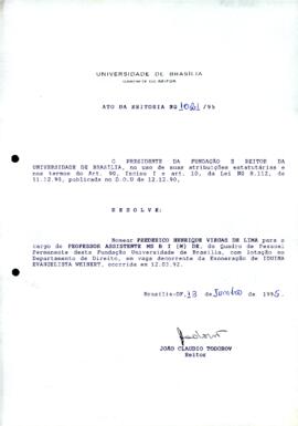 Ato da Reitoria nº 1021/1995