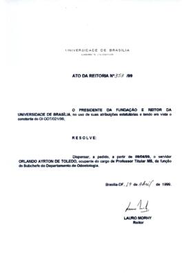 Ato da Reitoria nº 0353/1999