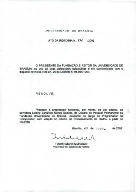 Ato da Reitoria nº 0976/2002