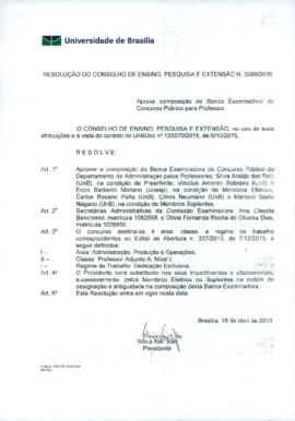 Resolução do Conselho de Ensino, Pesquisa e Extensão nº 0089/2016