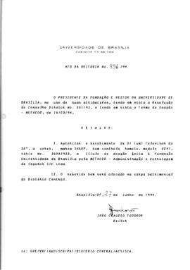 Ato da Reitoria nº 0896/1994