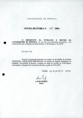 Ato da Reitoria nº 0100/2001