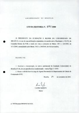 Ato da Reitoria nº 1090/2000