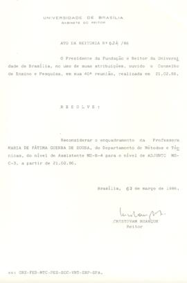 Ato da Reitoria nº 0024/1986