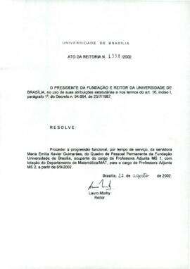 Ato da Reitoria nº 1338/2002