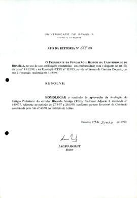 Ato da Reitoria nº 0568/1999