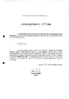 Ato da Reitoria nº 1095/2000