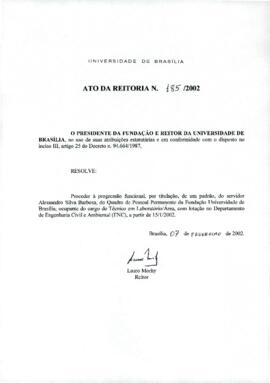 Ato da Reitoria nº 0185/2002