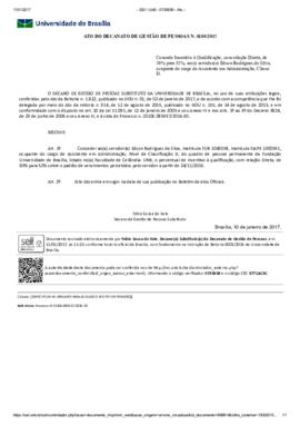 Ato do Decanato de Gestão de Pessoas N° 0105/2016
