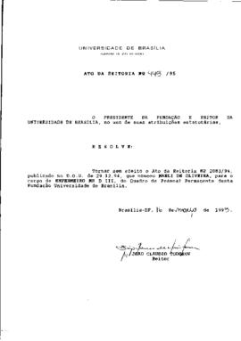 Ato da Reitoria nº 0445/1995