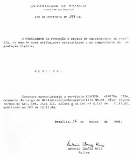 Ato da Reitoria nº 0197/1991