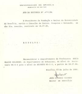 Ato da Reitoria nº 0297/1986