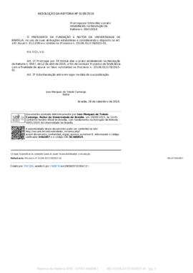 Resolução da Reitoria Nº 0108/2016