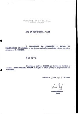 Ato da Reitoria nº 0681/1998